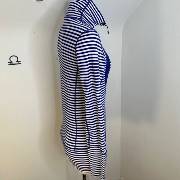 Lululemon‎ Rare In Stride Jacket Blue White Stripe - Picture 5 of 6